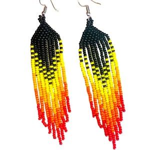 Sunset Earrings Handmade Art